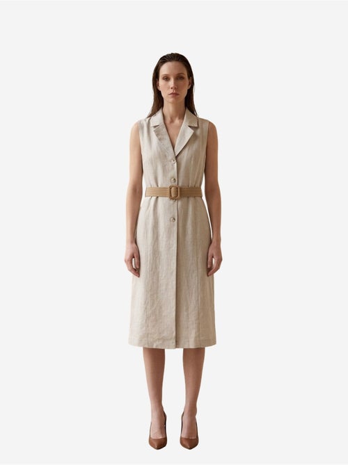 Robe-chemise midi sans manches my fashion - Kiabi