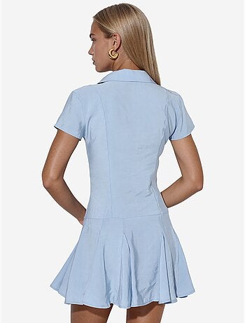 Robe chemise midi trapèze femme busem