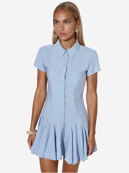 Robe chemise midi trapèze femme busem - Kiabi