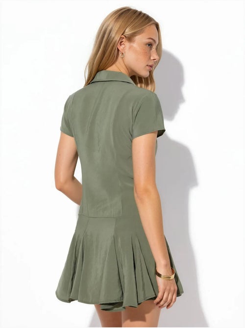 Robe chemise midi trapèze femme busem - Kiabi Robe chemise midi trapèze femme busem - Kiabi