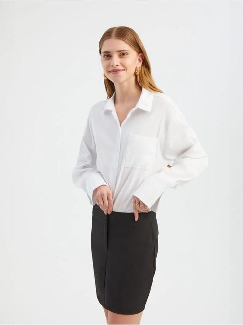 Robe chemise mini combinée hiccup - Kiabi Robe chemise mini combinée hiccup - Kiabi