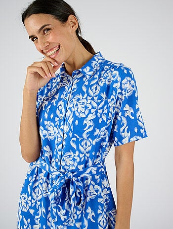 Robe-chemise pure viscose - Damart