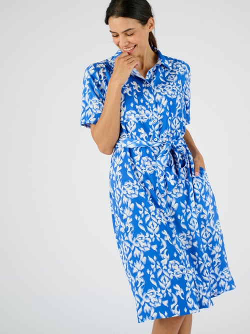 Robe-chemise pure viscose - Damart - Kiabi