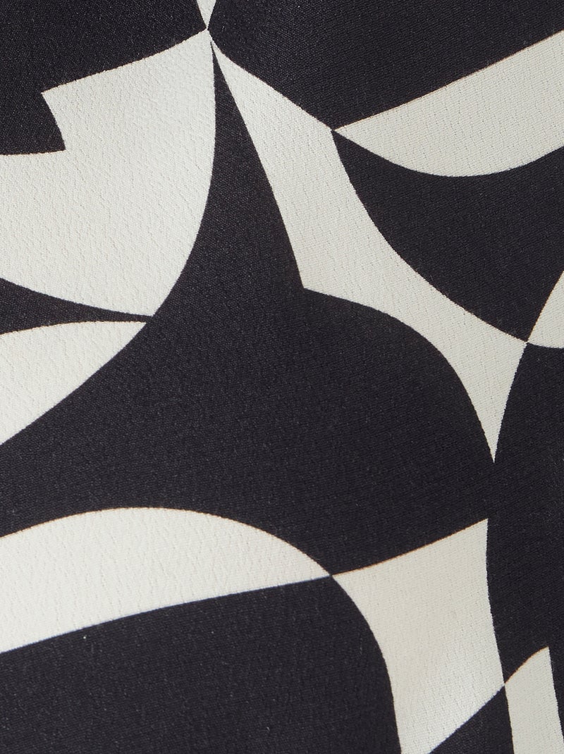 Robe-chemise pure viscose - Damart Noir - Kiabi