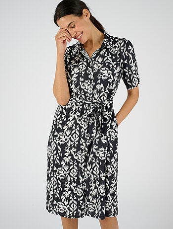 Robe-chemise pure viscose - Damart