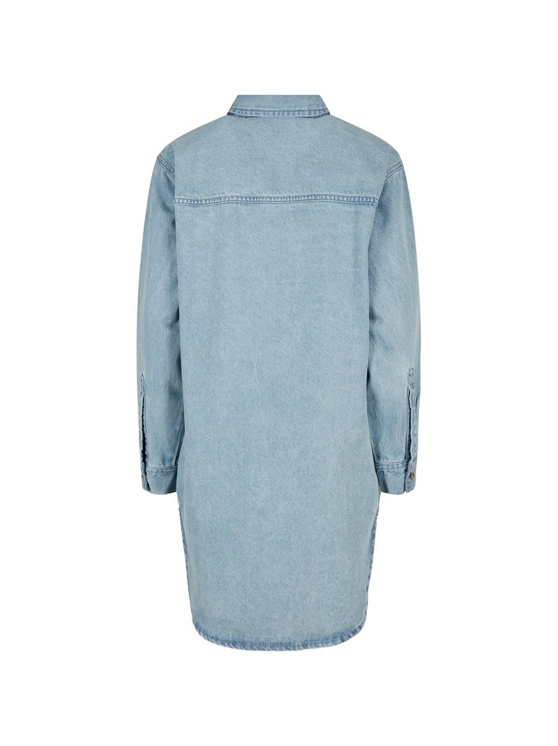 Robe chemisier - urban classics Bleu jean - Kiabi