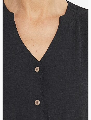 Robe chemisier en crêpe, style ethnique - Afibel