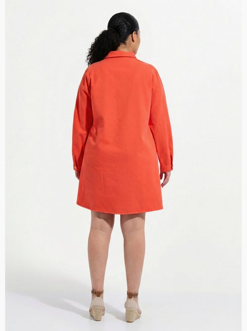 Robe chemisier en twill, manches longues - afibel - Kiabi Robe chemisier en twill, manches longues - afibel - Kiabi