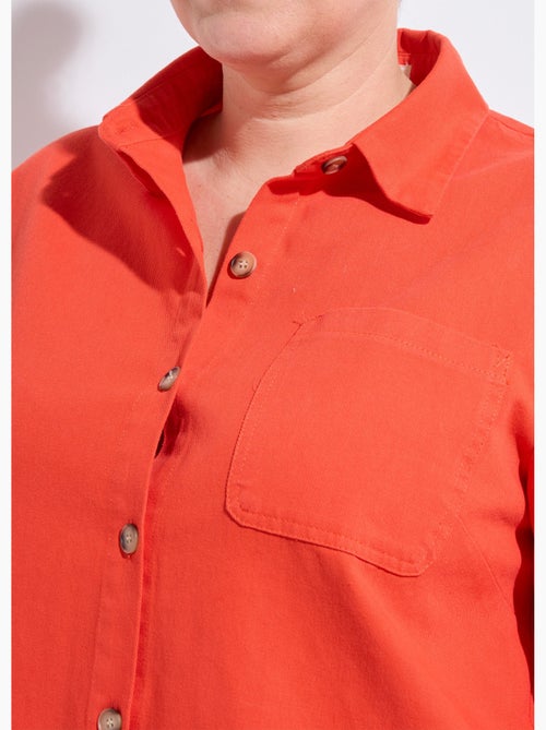 Robe chemisier en twill, manches longues - afibel - Kiabi Robe chemisier en twill, manches longues - afibel - Kiabi