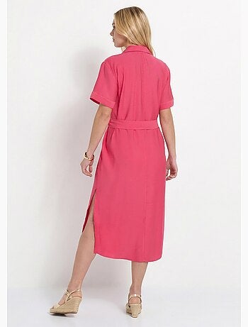 Robe chemisier longue manches courtes - Afibel