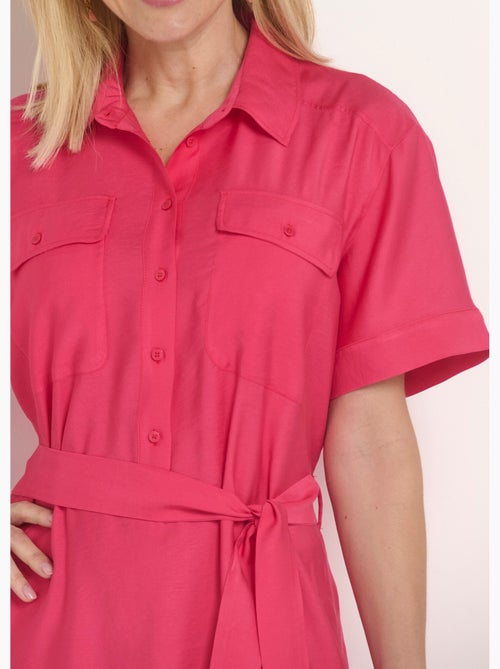 Robe chemisier longue manches courtes - Afibel - Kiabi