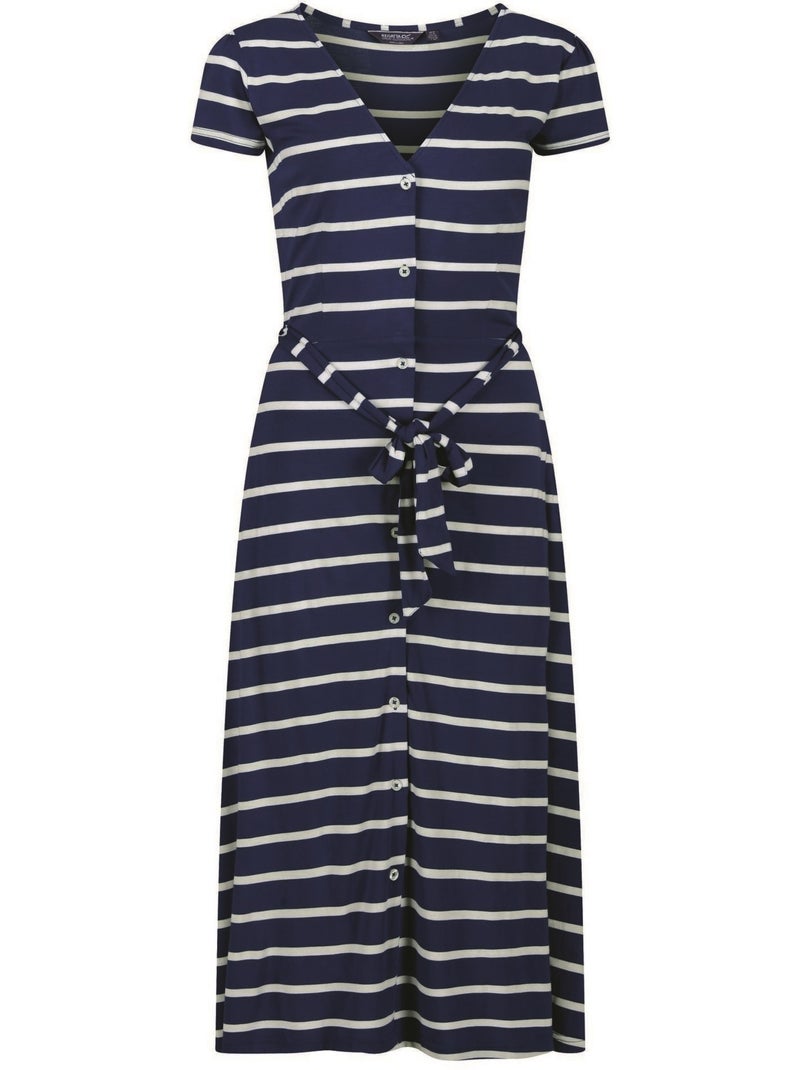 Robe chemisier maisyn - regatta Bleu Bleu marine Blanc - Kiabi