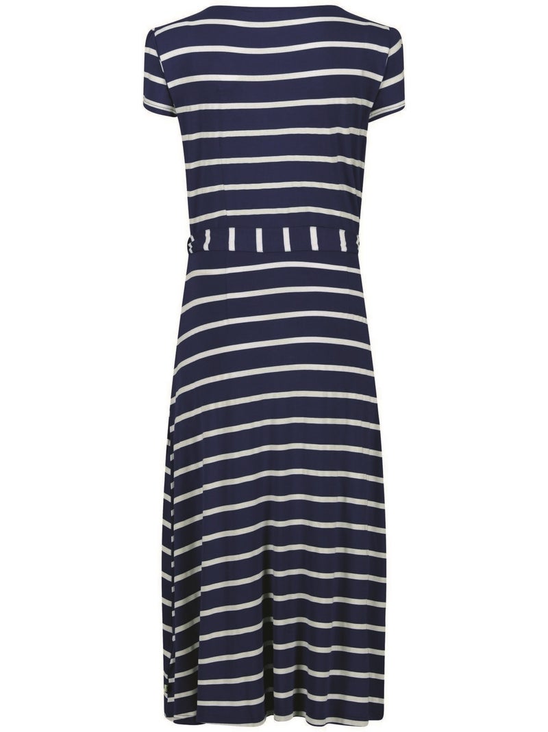 Robe chemisier maisyn - regatta Bleu Bleu marine Blanc - Kiabi