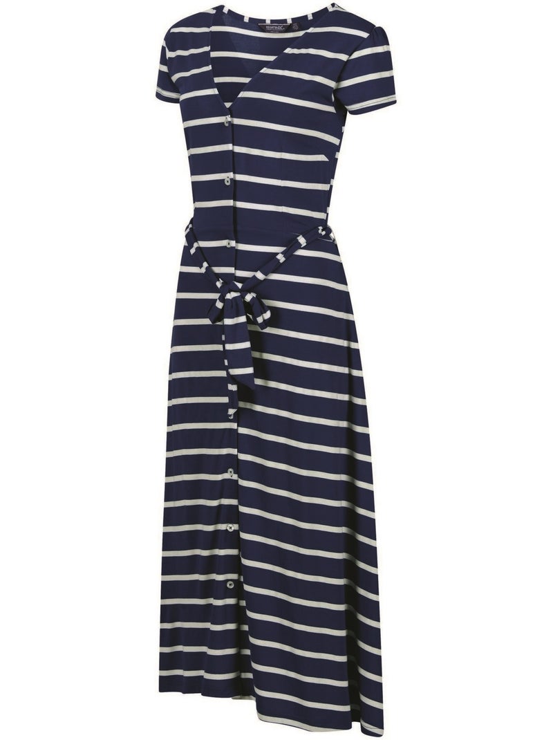 Robe chemisier maisyn - regatta Bleu Bleu marine Blanc - Kiabi