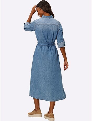 Robe-chemisier Pur Coton - Taille Standard - Helline