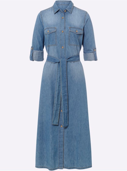 Robe-chemisier Pur Coton - Taille Standard - helline - Kiabi