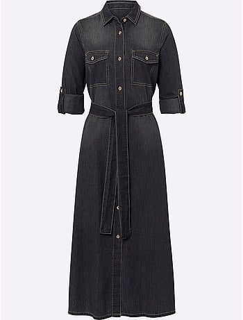 Robe-chemisier Pur Coton - Taille Standard - Helline