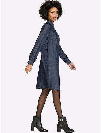Robe Chemisier Qualité Denim - Taille Standard - Helline