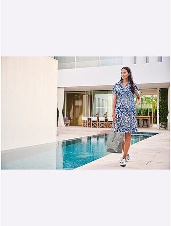 Robe chemisier qualité tissée - taille standard - helline
