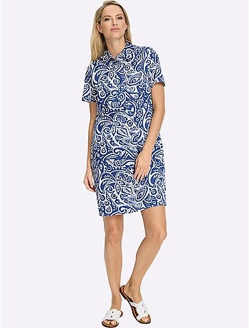 Robe chemisier qualité tissée - taille standard - helline