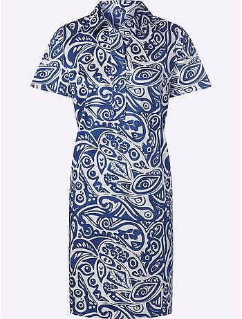 Robe chemisier qualité tissée - taille standard - helline