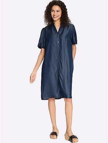 Robe Chemisier Qualité Tissée - Taille Standard - Helline