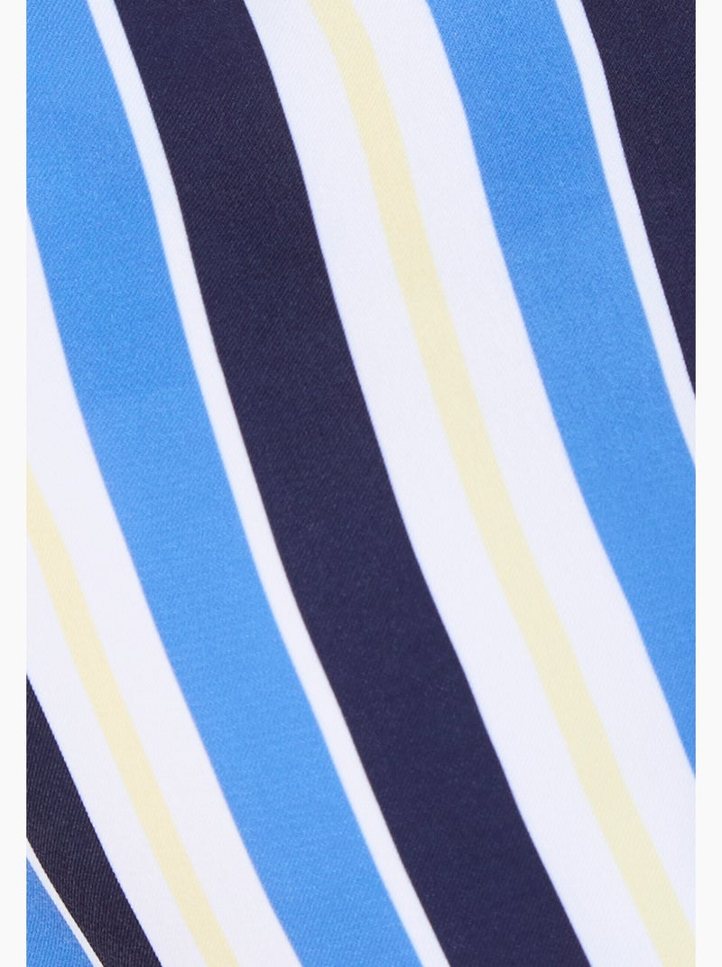 Robe-chemisier rayée - Damart Bleu - Kiabi