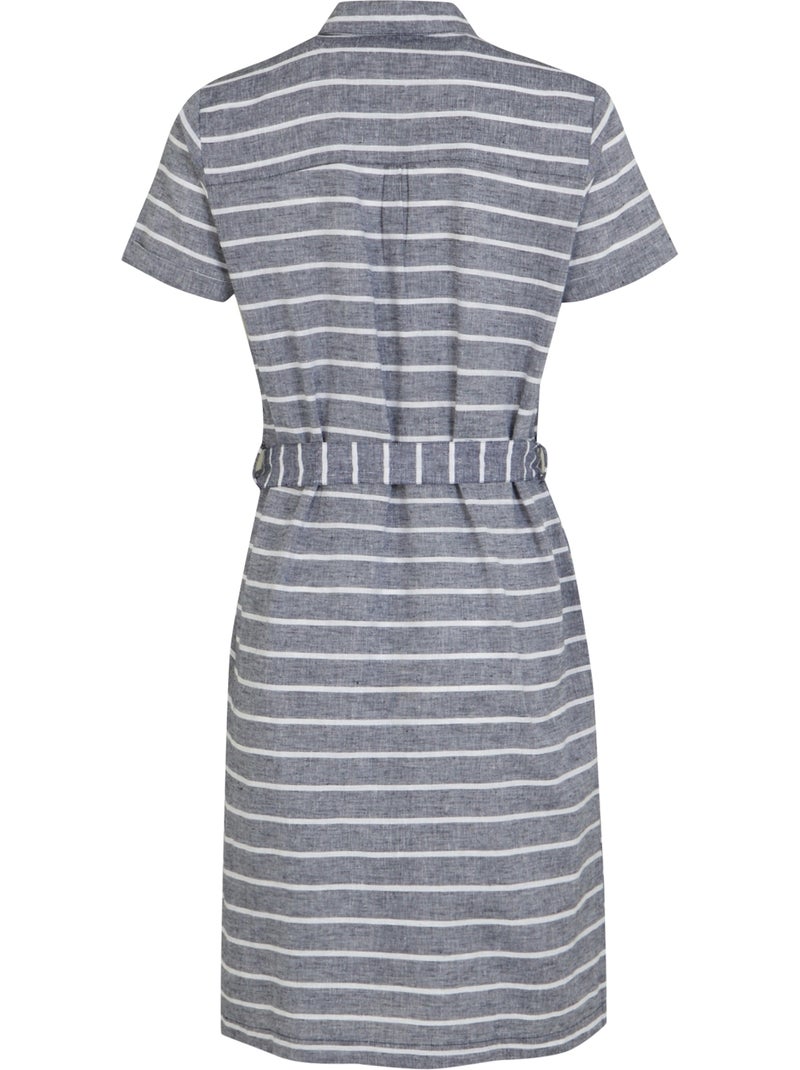 Robe chemisier rema - regatta Bleu Bleu marine Blanc - Kiabi