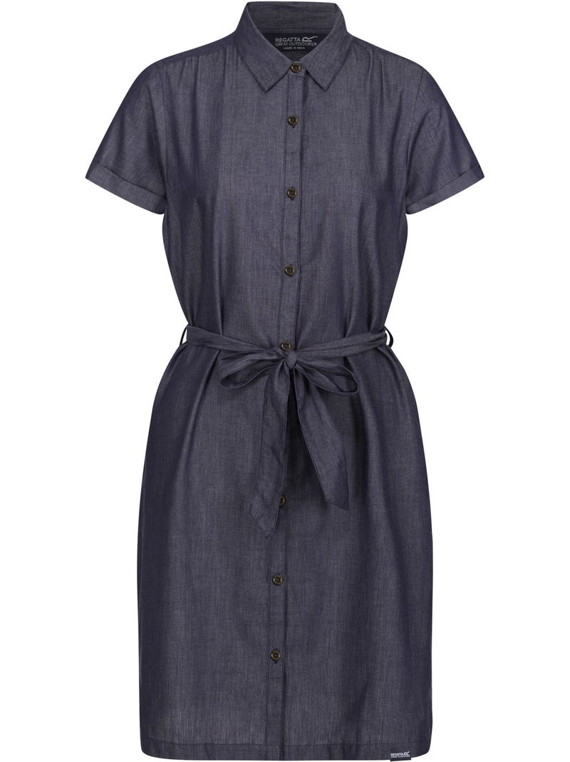 Robe chemisier rema - regatta Bleu ciel - Kiabi