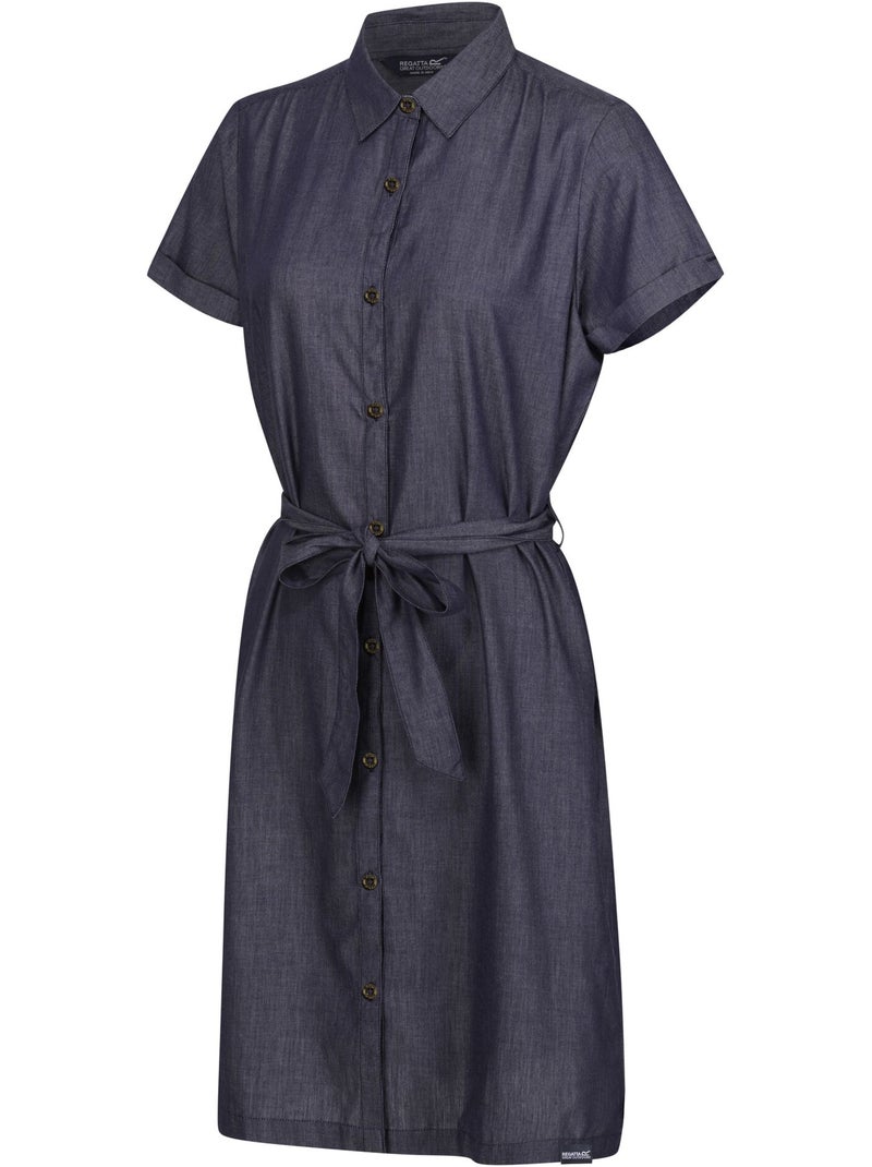 Robe chemisier rema - regatta Bleu ciel - Kiabi