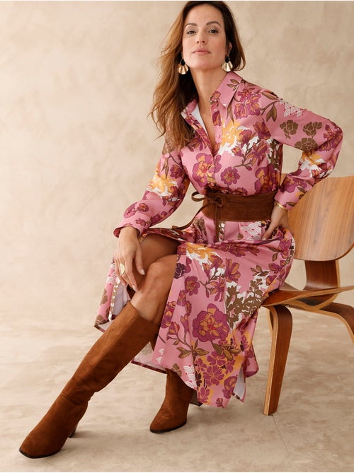 Robe chemisier toute boutonnée - DAXON - Kiabi