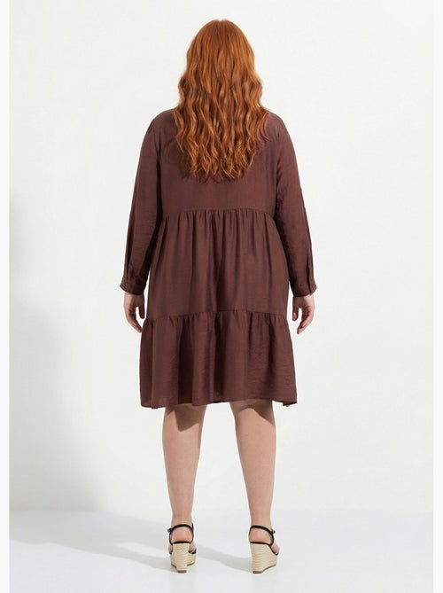 Robe chemisier volantée, inspiration folk - AFIBEL - Kiabi Robe chemisier volantée, inspiration folk - AFIBEL - Kiabi