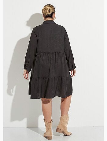 Robe chemisier volantée, inspiration folk - AFIBEL