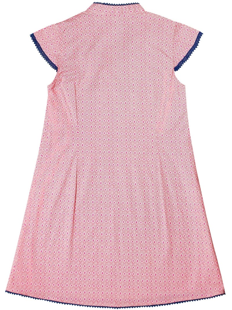 Robe Chinoise   à Col Mao  ANNAM - La Faute à Voltaire Rose fushia - Kiabi