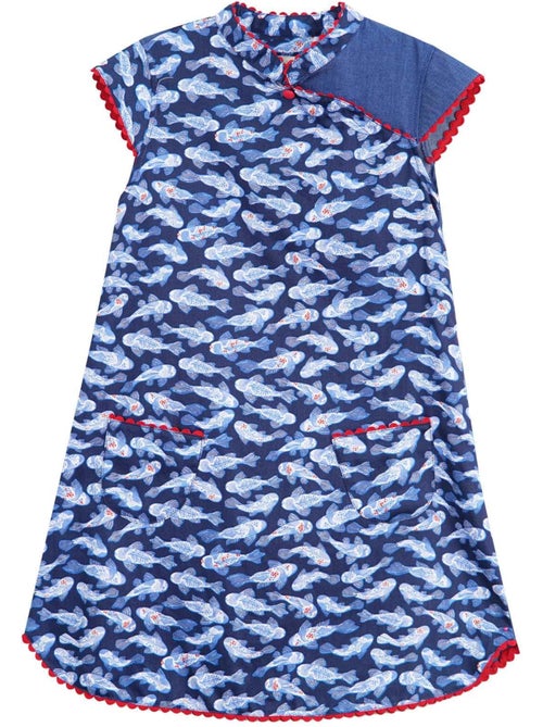 Robe Chinoise   et  – Imprimé Poissons Koi  ANNAM - La Faute à Voltaire - Kiabi