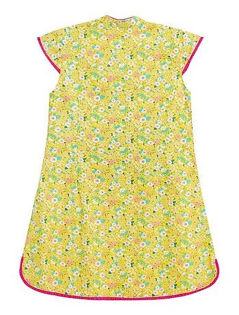 Robe Chinoise Fleurie Col Mao ANNAM - La Faute à Voltaire