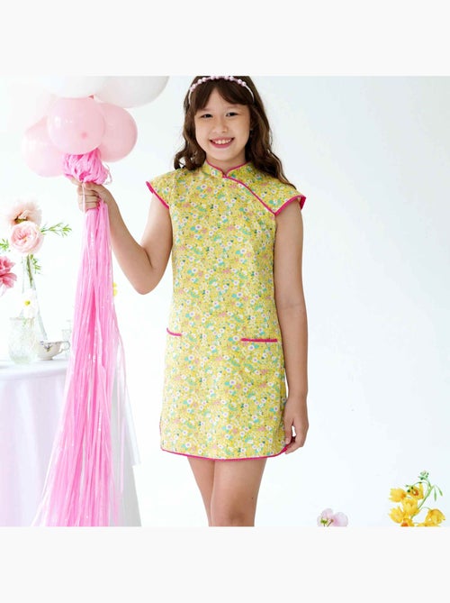 Robe Chinoise  Liberty  à Col Mao  ANNAM - La Faute à Voltaire - Kiabi