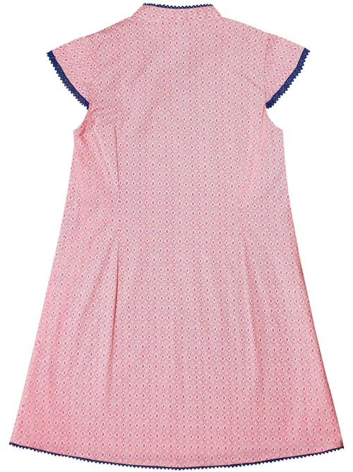 Robe Chinoise Rose Fille  Col Mao  ANNAM - 'LA FAUTE A VOLTAIRE' - Kiabi