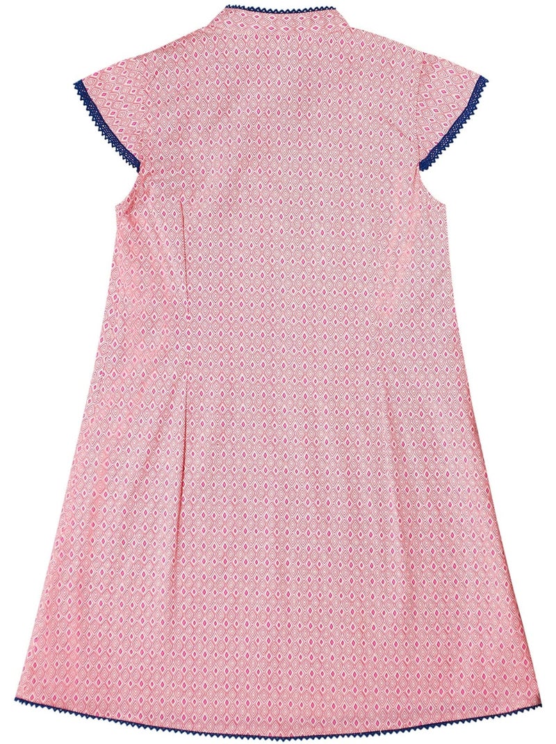 Robe Chinoise Rose Fille  Col Mao  ANNAM - 'LA FAUTE A VOLTAIRE' Rose fushia - Kiabi
