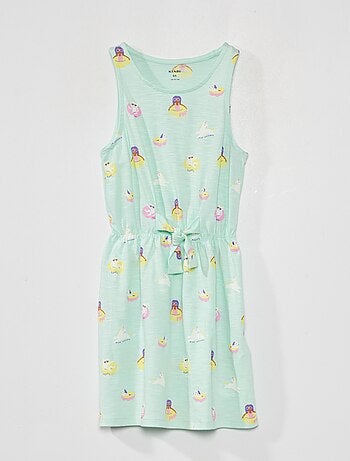 Robe cintrée avec imprimé fantaisie - Kiabi