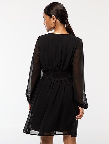 Robe cintrée en maille crêpe