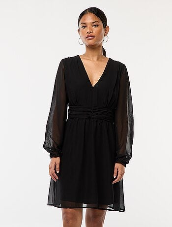 Robe cintrée en maille crêpe