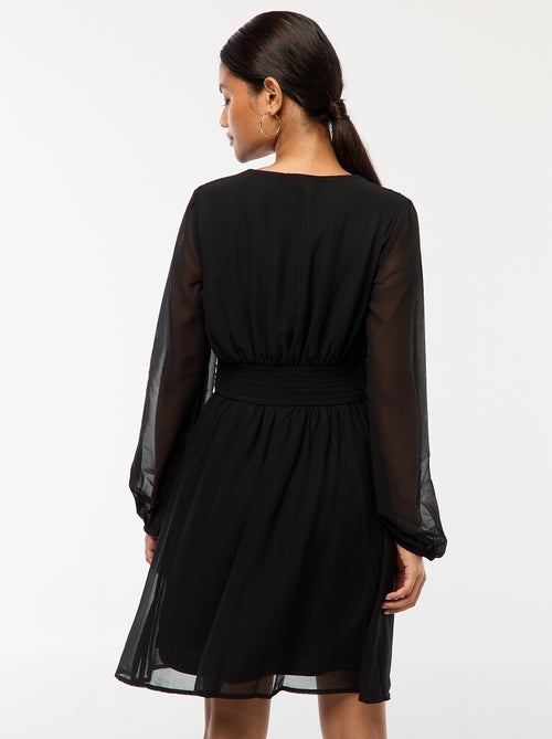 Robe cintrée en maille crêpe - Kiabi