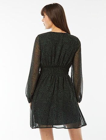 Robe cintrée en maille crêpe