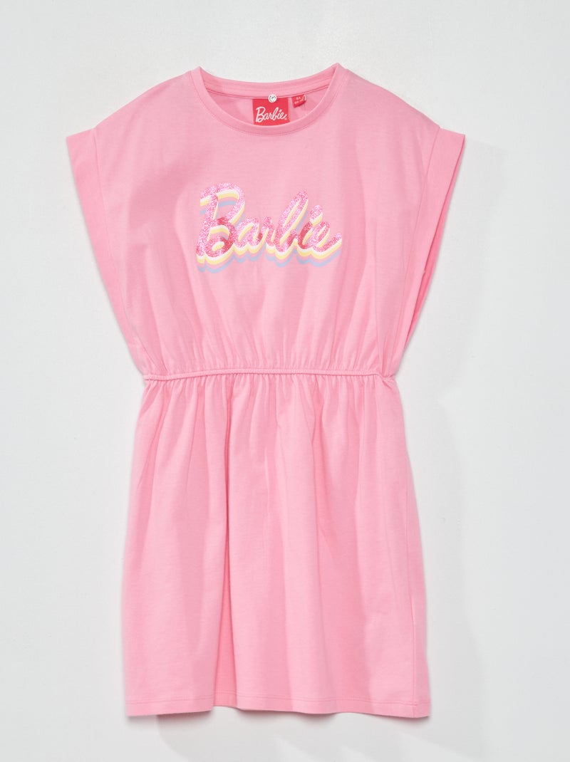 Robe cintrée imprimé 'Barbie' Rose - Kiabi