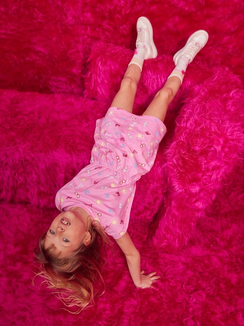 Robe cintrée imprimé 'Barbie' Rose imprimé - Kiabi