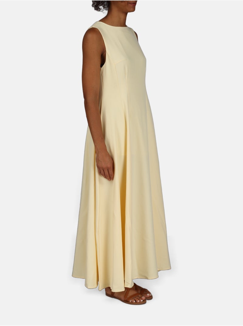 Robe col arrondi Jaune - Kiabi
