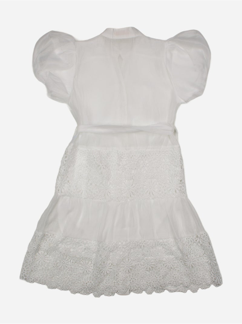 Robe col chemise - Kids Star Blanc - Kiabi