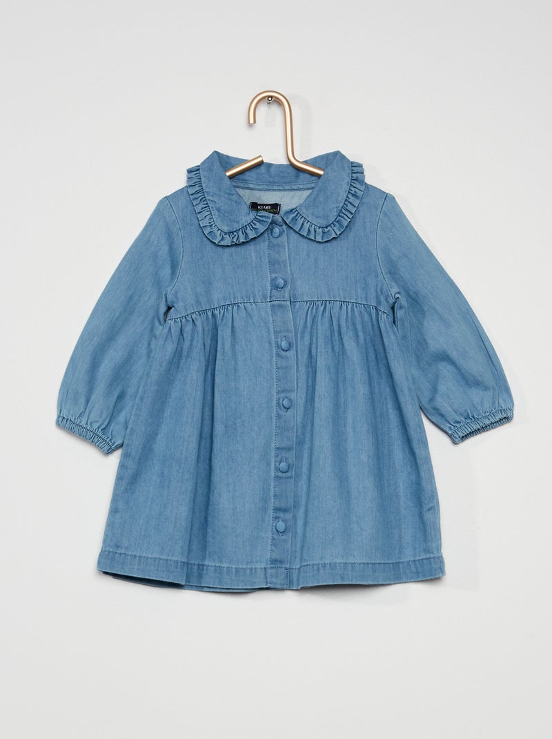 Robe col claudine BLEU - Kiabi
