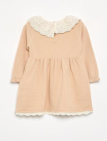 Robe col claudine + collants